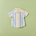 Juniors Striped Shirt with Short Sleeves and Chest Pocket-Shirts-thumbnail-2