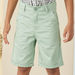 Juniors Solid Shorts with Button Closure-Shorts-thumbnail-2