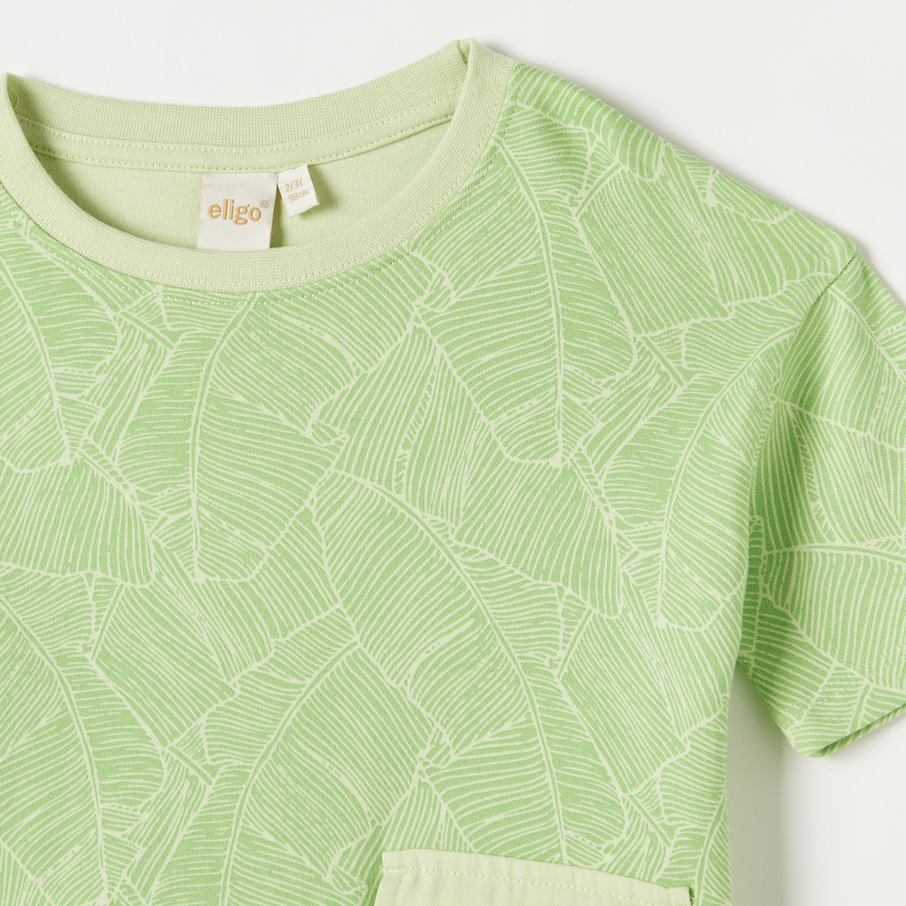 Eligo Printed Crew Neck T-shirt with Flap Pocket-boys-clothing-tshirtsandpolos-image-2