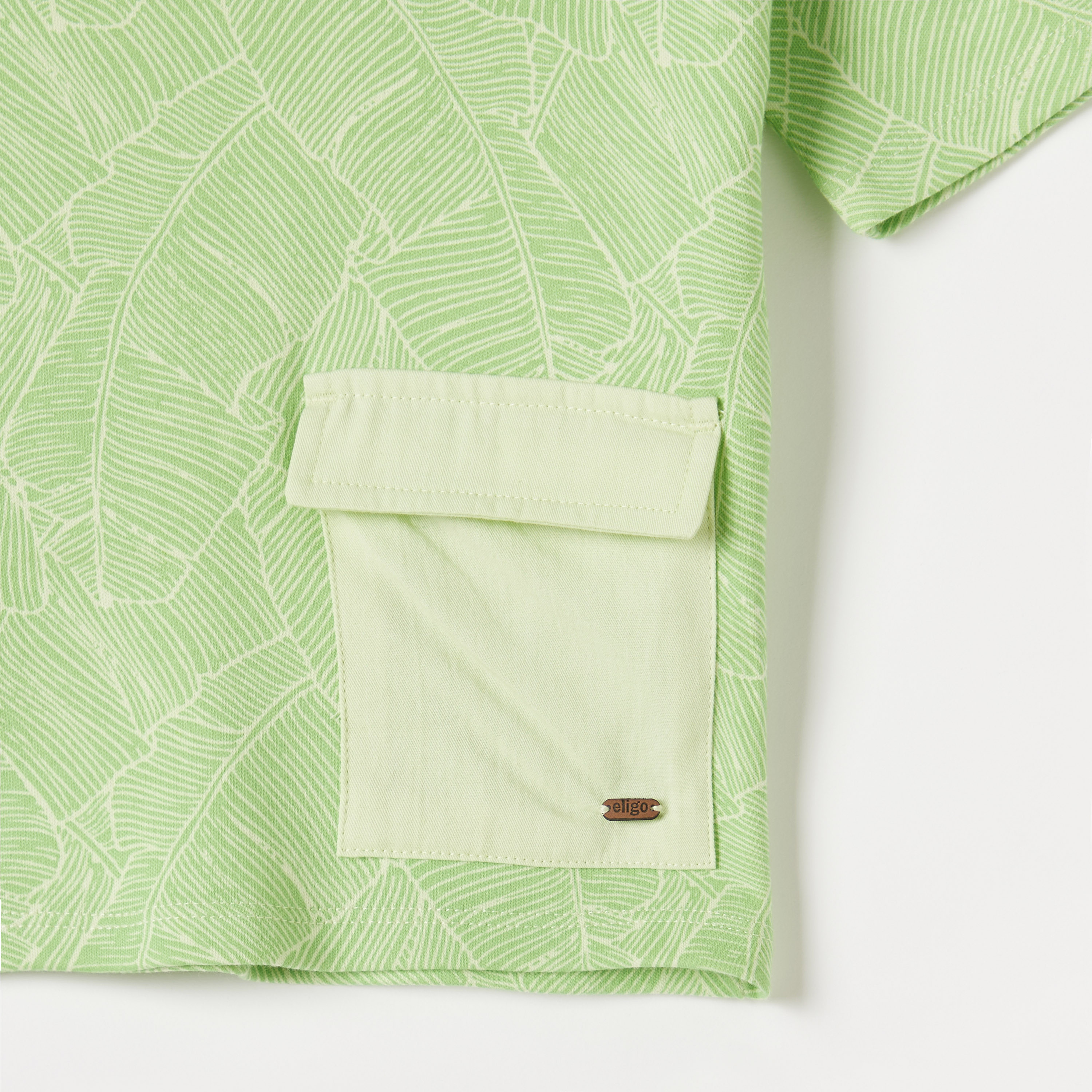 Eligo Printed Crew Neck T-shirt with Flap Pocket-boys-clothing-tshirtsandpolos-image-3