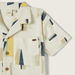 Eligo All-Over Abstract Print Shirt with Short Sleeves and Button Closure-Shirts-thumbnail-1
