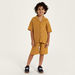 Eligo Textured Short Sleeves Shirt and Shorts Set-Clothes Sets-thumbnail-0