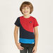 Lee Cooper Colourblock Crew Neck T-shirt with Short Sleeves-T Shirts-thumbnailMobile-0