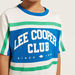 Lee Cooper Logo Print Crew Neck T-shirt with Short Sleeves-T Shirts-thumbnail-2
