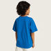 Lee Cooper Logo Print Crew Neck T-shirt with Short Sleeves-T Shirts-thumbnail-3