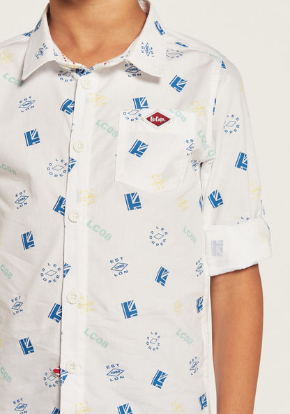 Lee Cooper All-Over Print Shirt with Pocket-Shirts-image-2