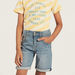 Lee Cooper Printed Short Sleeves T-shirt and Denim Shorts Set-Clothes Sets-thumbnail-3