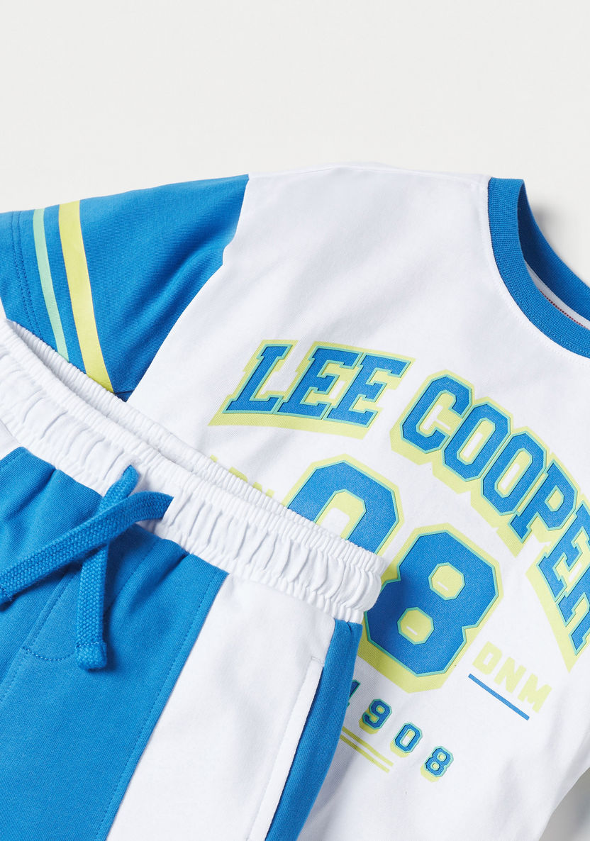 Lee Cooper Printed T-shirt and Shorts Set-Clothes Sets-image-1