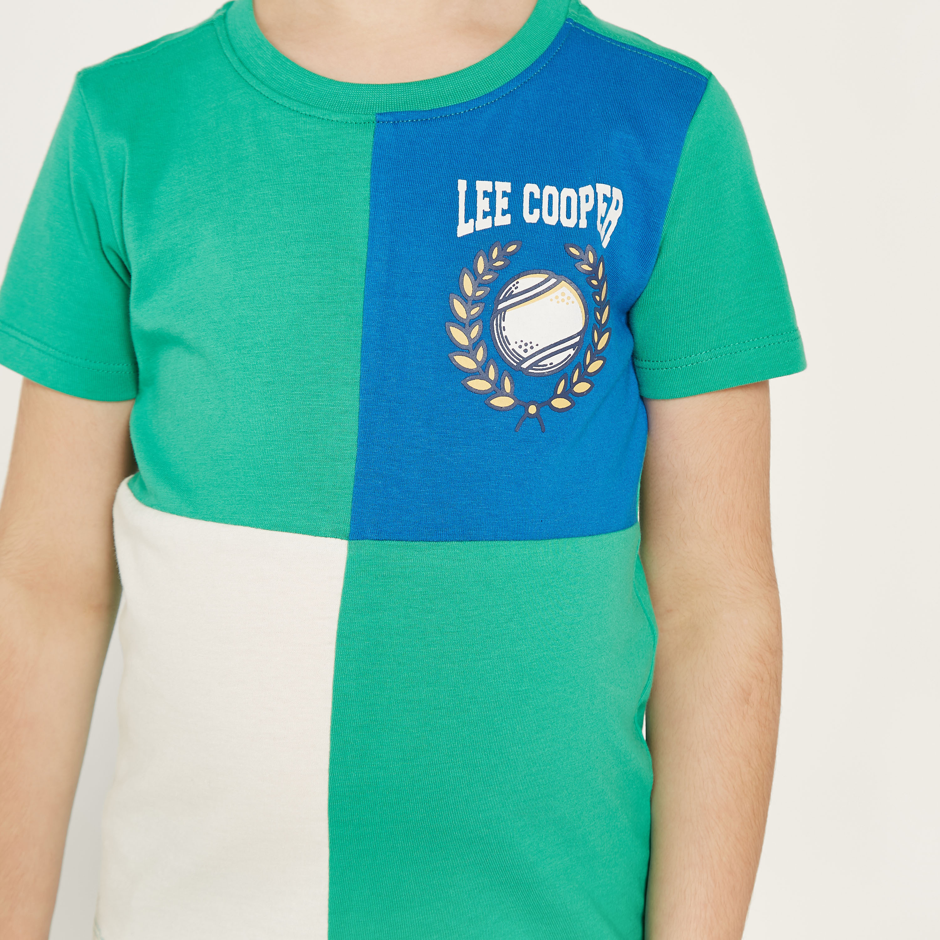 Lee Cooper Colourblock T-shirt and Shorts Set-boys-clothing-setsandcoords-image-3