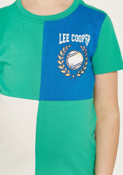 Lee Cooper Colourblock T-shirt and Shorts Set-Clothes Sets-image-2