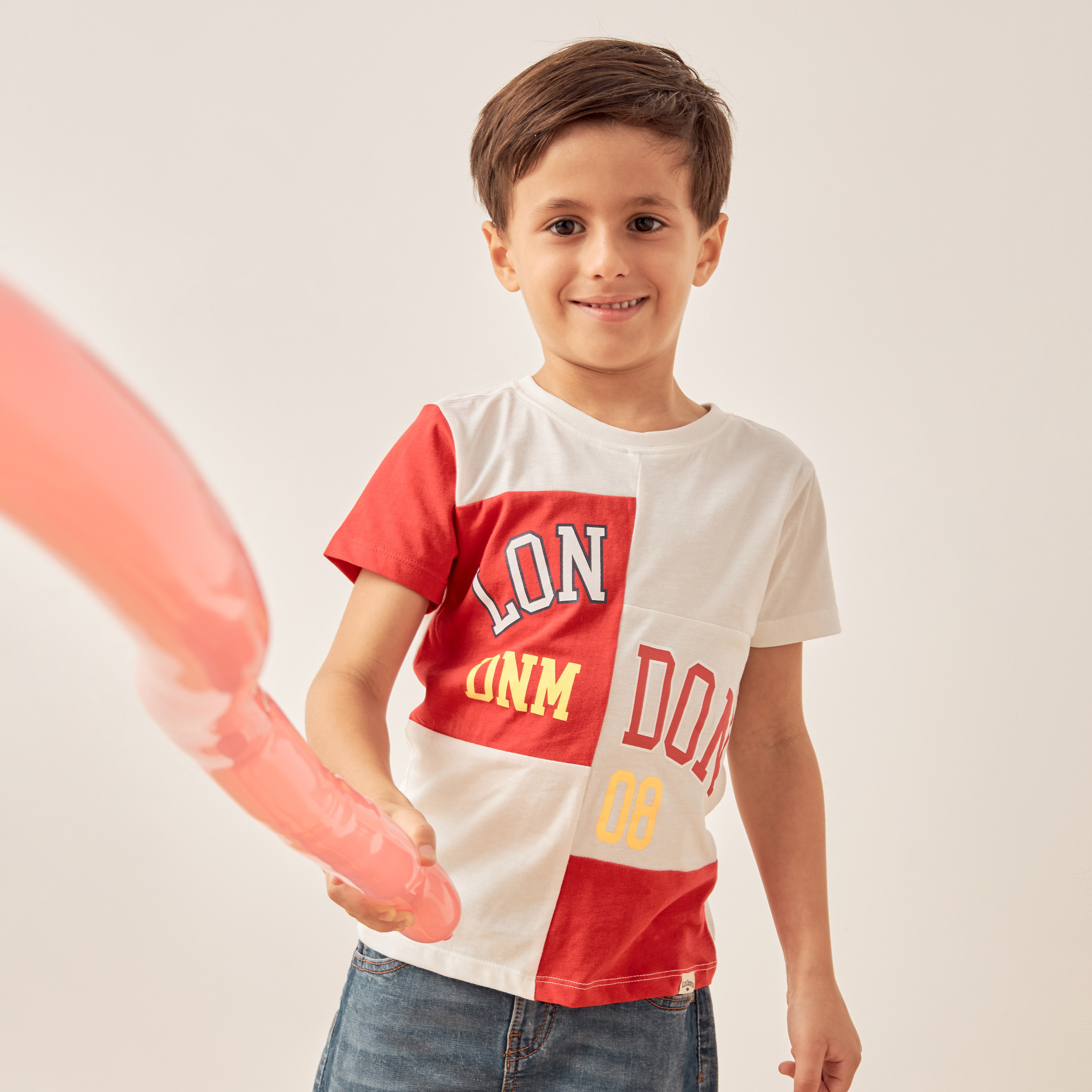 Lee Cooper Colourblock T-shirt and Shorts Set-boys-clothing-setsandcoords-image-2