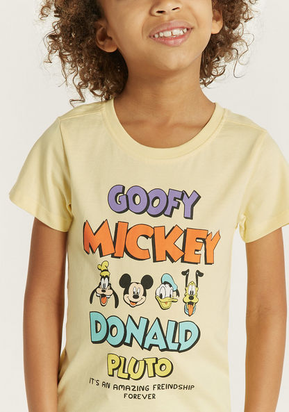 Disney Graphic Print T-shirt with Crew Neck-T Shirts-image-2