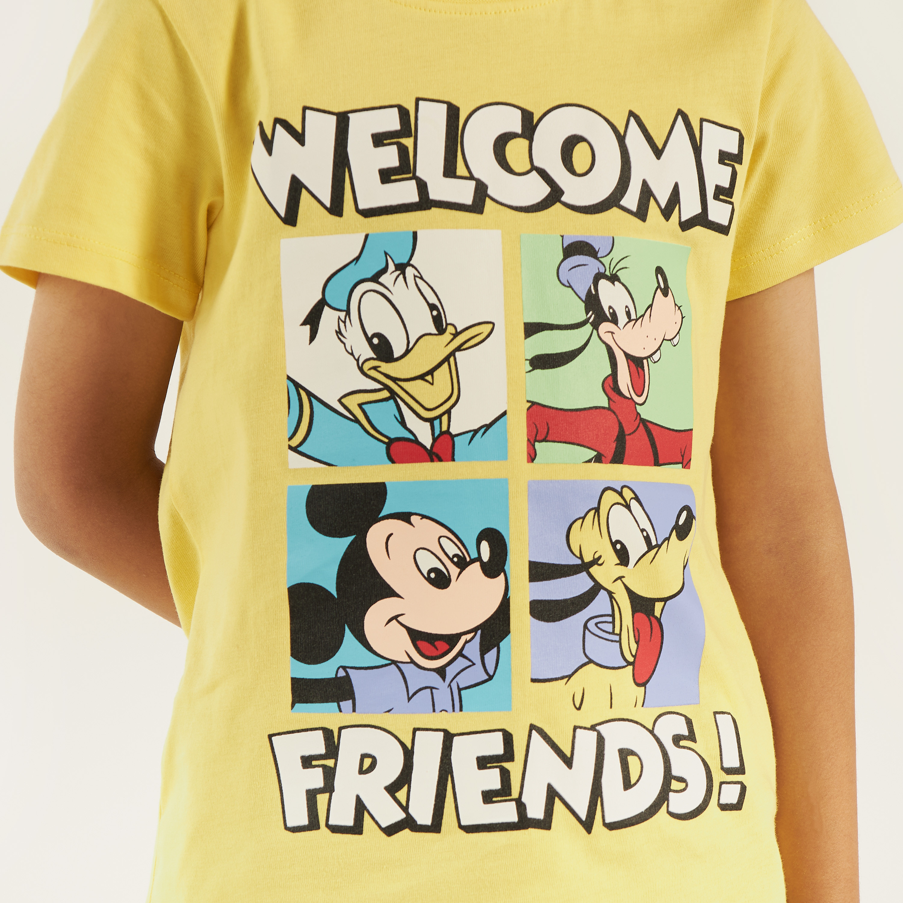 Disney Mickey Mouse and Friends Print Crew Neck T-shirt-boys-clothing-tshirtsandpolos-image-3