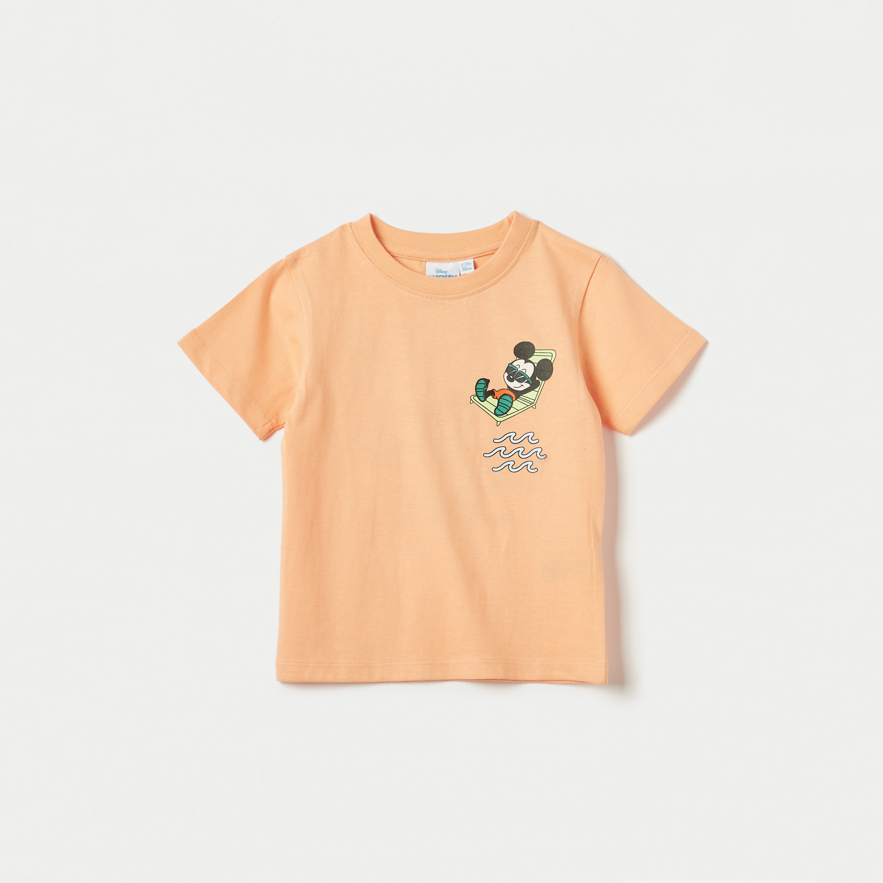 Orange crew clearance neck t shirt