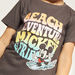 Disney Mickey Mouse Print T-shirt with Short Sleeves and Crew Neck-T Shirts-thumbnailMobile-2