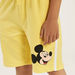 Disney Mickey Mouse Print Shorts with Drawstring Closure and Pockets-Shorts-thumbnailMobile-2