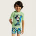 Disney Mickey Mouse Print T-shirt and Swim Shorts Set-Swimwear-thumbnail-1