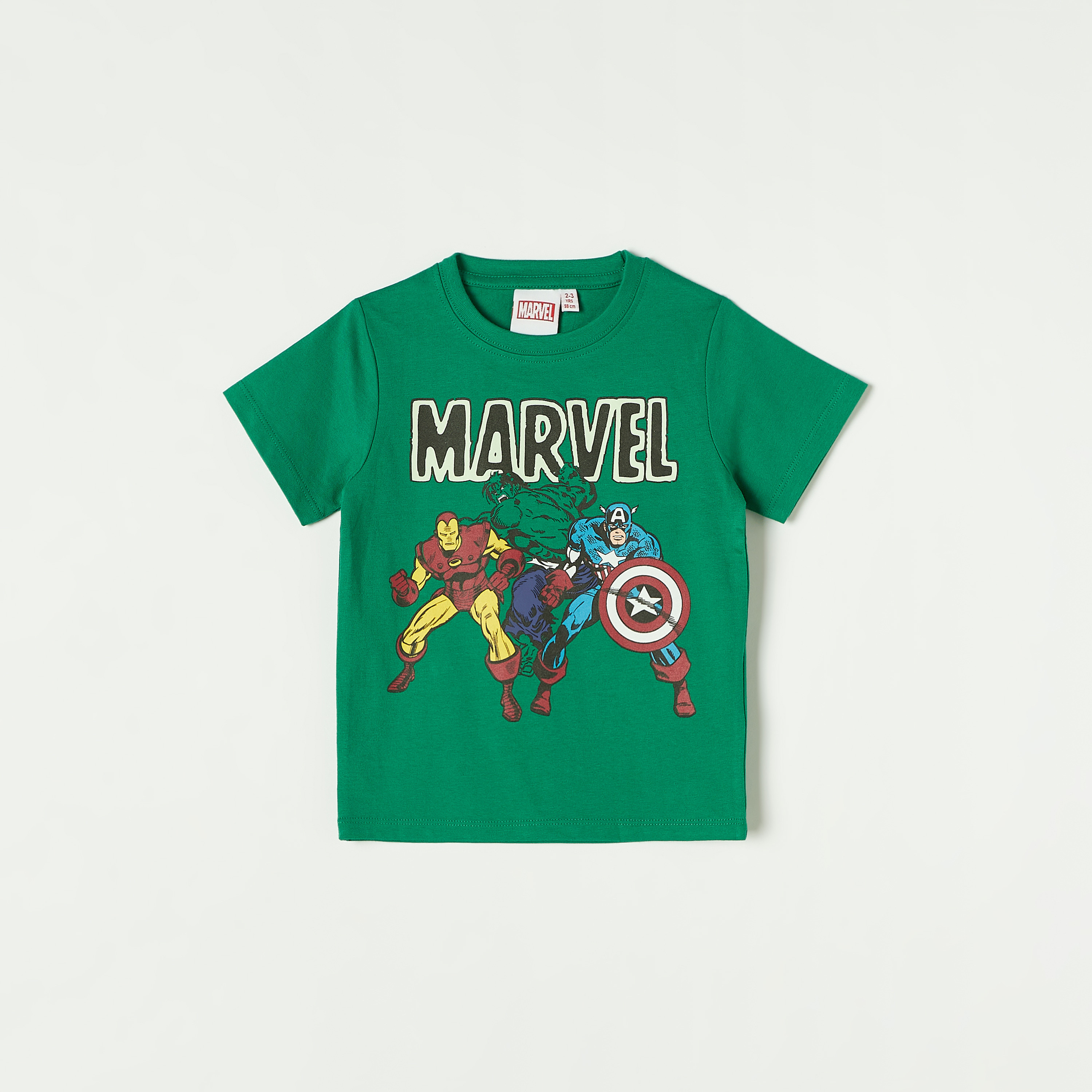 Buy Baby Boys Avengers Print Crew Neck T shirt with Short Sleeves