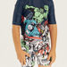 All-Over Superhero Print Swim T-shirt and Shorts Set-Swimwear-thumbnailMobile-3