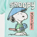 Snoopy Print Crew Neck T-shirt with Short Sleeves-T Shirts-thumbnail-1