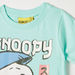 Snoopy Print Crew Neck T-shirt with Short Sleeves-T Shirts-thumbnailMobile-2