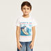 Snoopy Graphic Print T-shirt with Short Sleeves and Crew Neck-T Shirts-thumbnailMobile-1