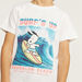 Snoopy Graphic Print T-shirt with Short Sleeves and Crew Neck-T Shirts-thumbnail-2