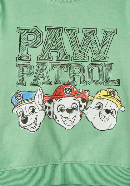 PAW Patrol Print Crew Neck Sweatshirt with Long Sleeves-Sweatshirts-image-2