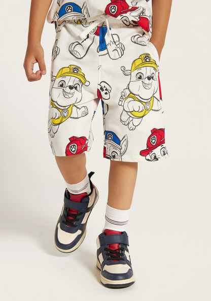 All-Over Paw Patrol Print T-shirt and Shorts Set-Clothes Sets-image-2