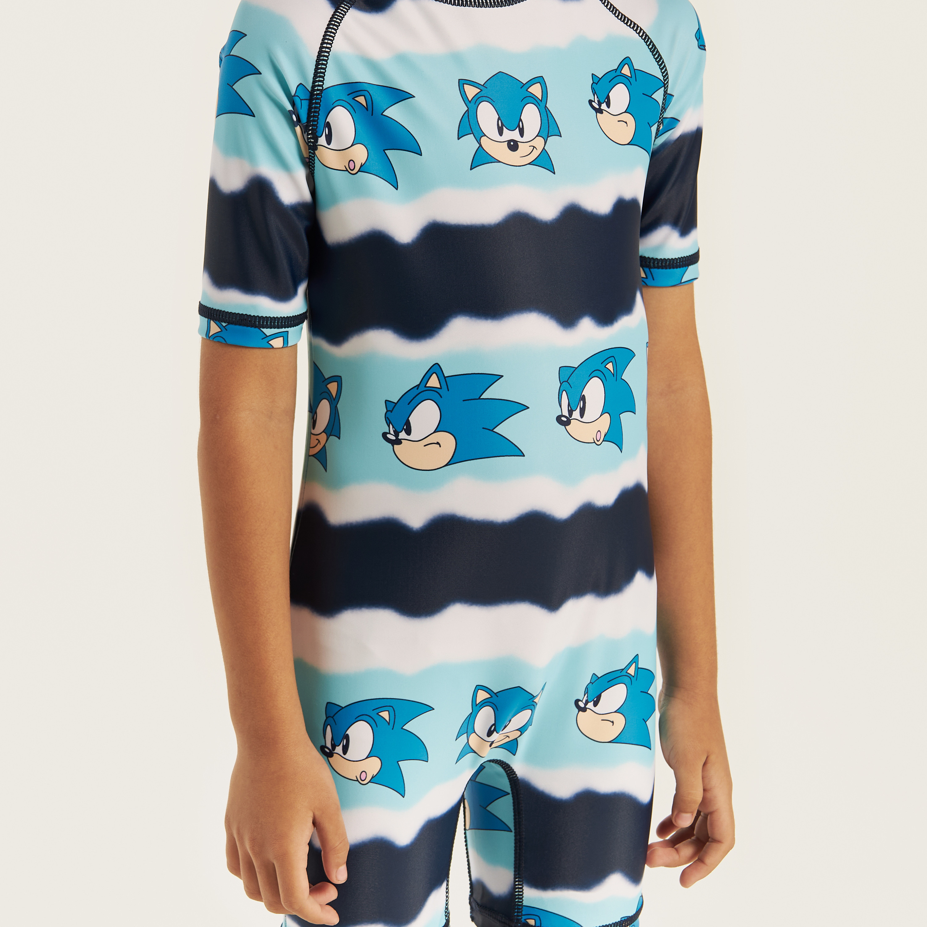SEGA Sonic The Hedgehog Print Swimsuit-baby-boys-clothing-swimwear-image-3