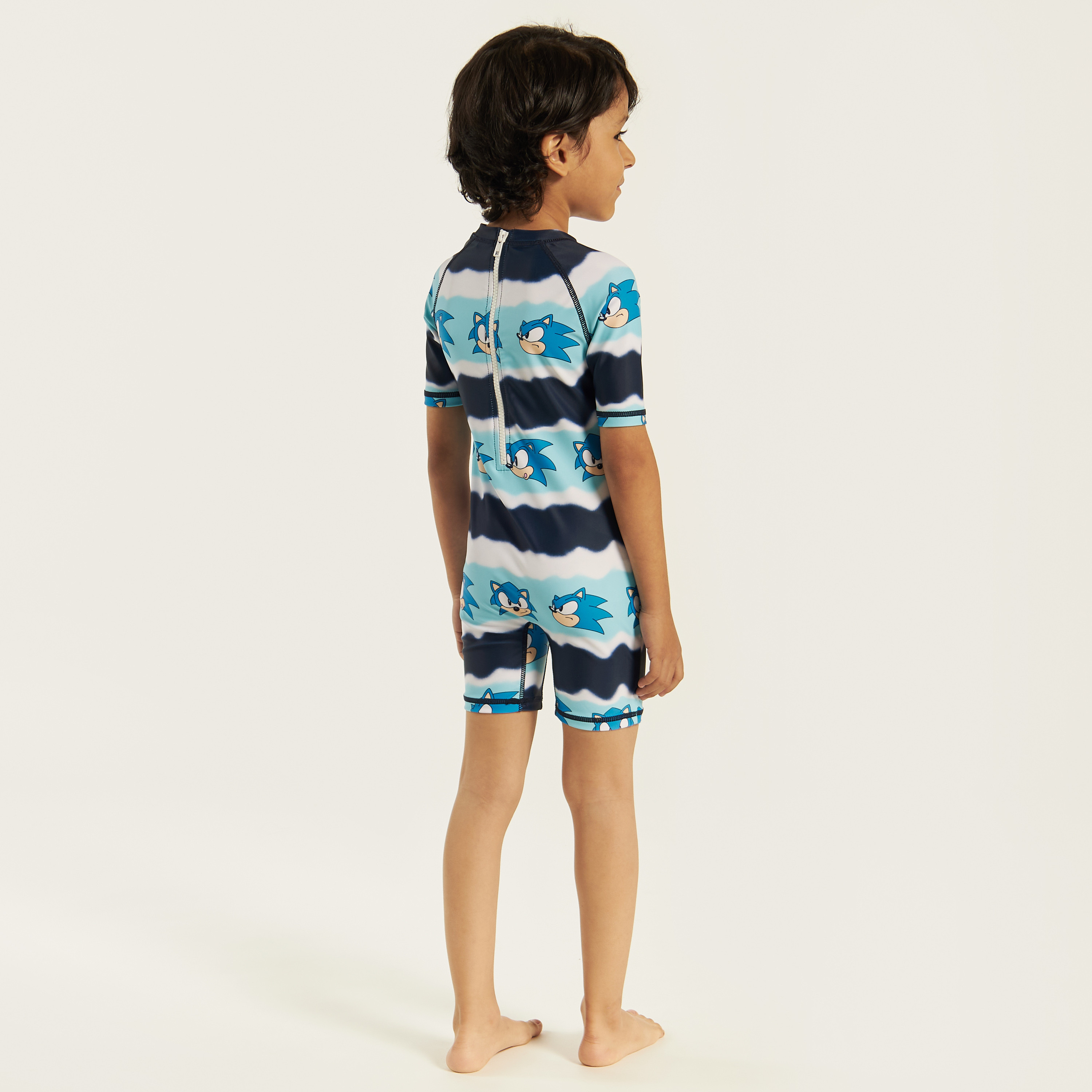 SEGA Sonic The Hedgehog Print Swimsuit-baby-boys-clothing-swimwear-image-4