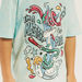 Bugs Bunny Print T-shirt with Short Sleeves and Crew Neck-T Shirts-thumbnailMobile-2