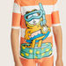 Garfield Print Swimsuit with Short Sleeves-Swimwear-thumbnailMobile-4