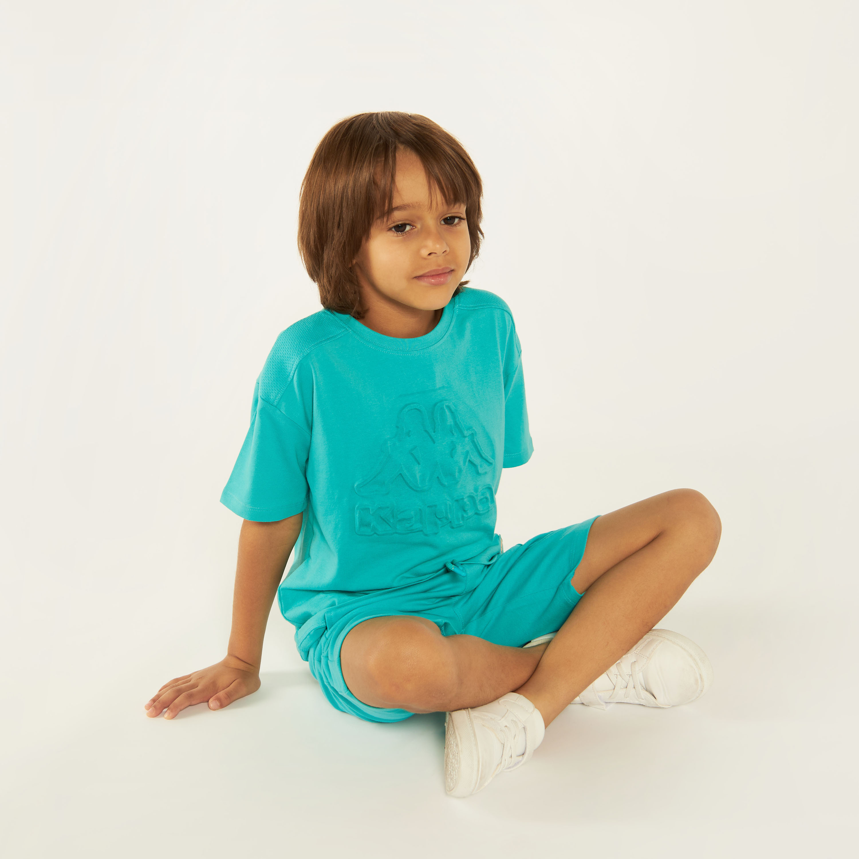 Kappa Logo Detail T-shirt with Crew Neck and Short Sleeves-sports-boys-clothing-tops-image-1