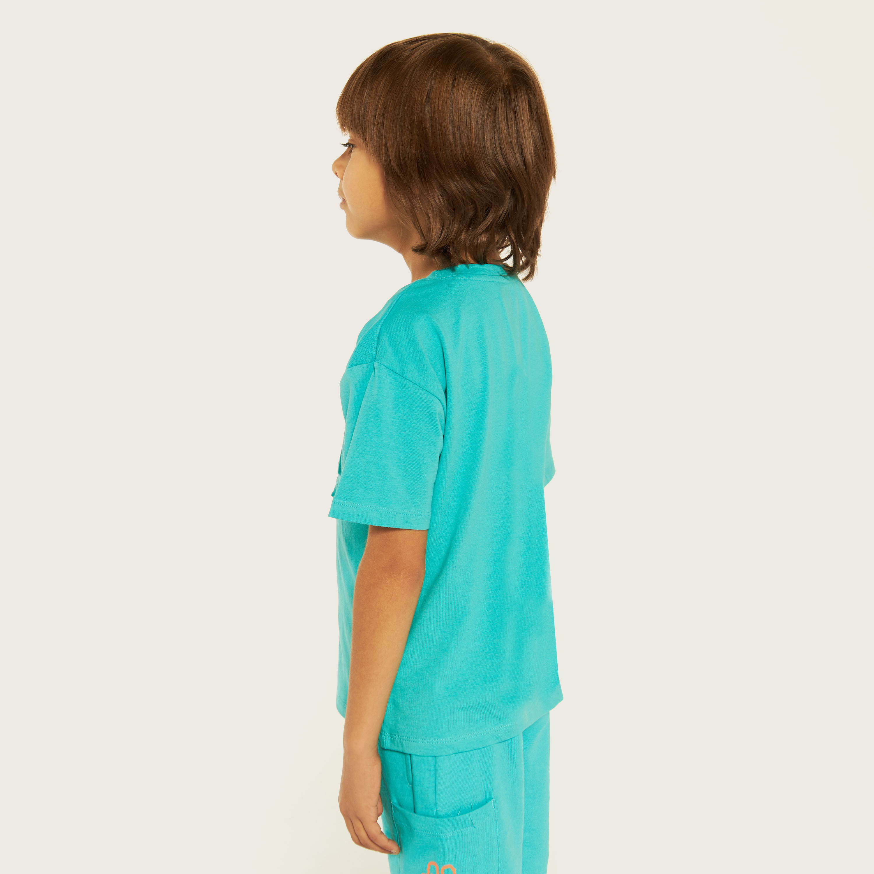 Kappa Logo Detail T-shirt with Crew Neck and Short Sleeves-sports-boys-clothing-tops-image-3