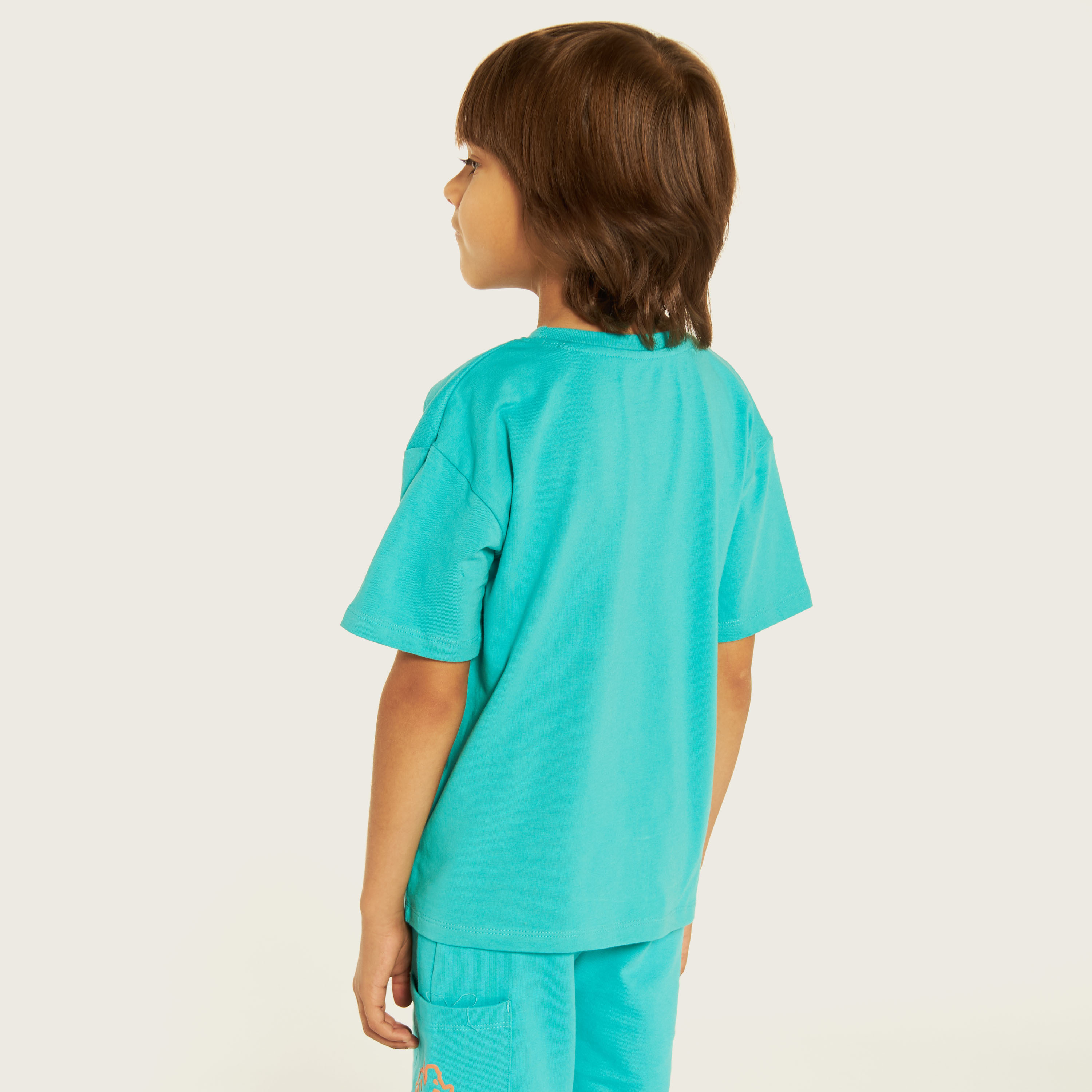 Kappa Logo Detail T-shirt with Crew Neck and Short Sleeves-sports-boys-clothing-tops-image-4