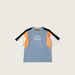Kappa Logo Print Cut and Sew T-shirt with Short Sleeves-Tops-thumbnail-0