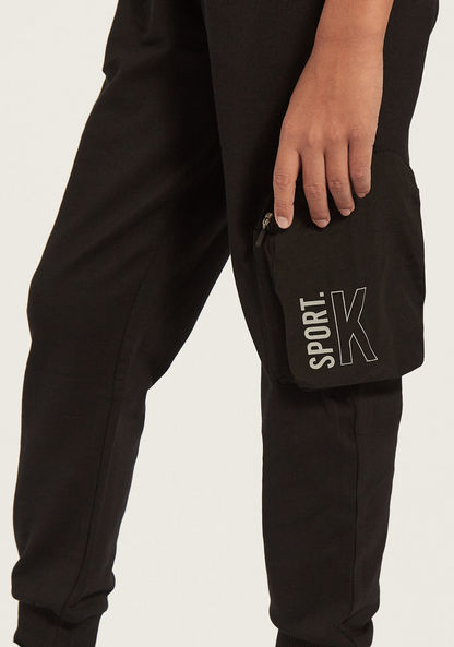 Kappa Jog Pants with Pockets and Elasticated Drawstring-Joggers-image-2