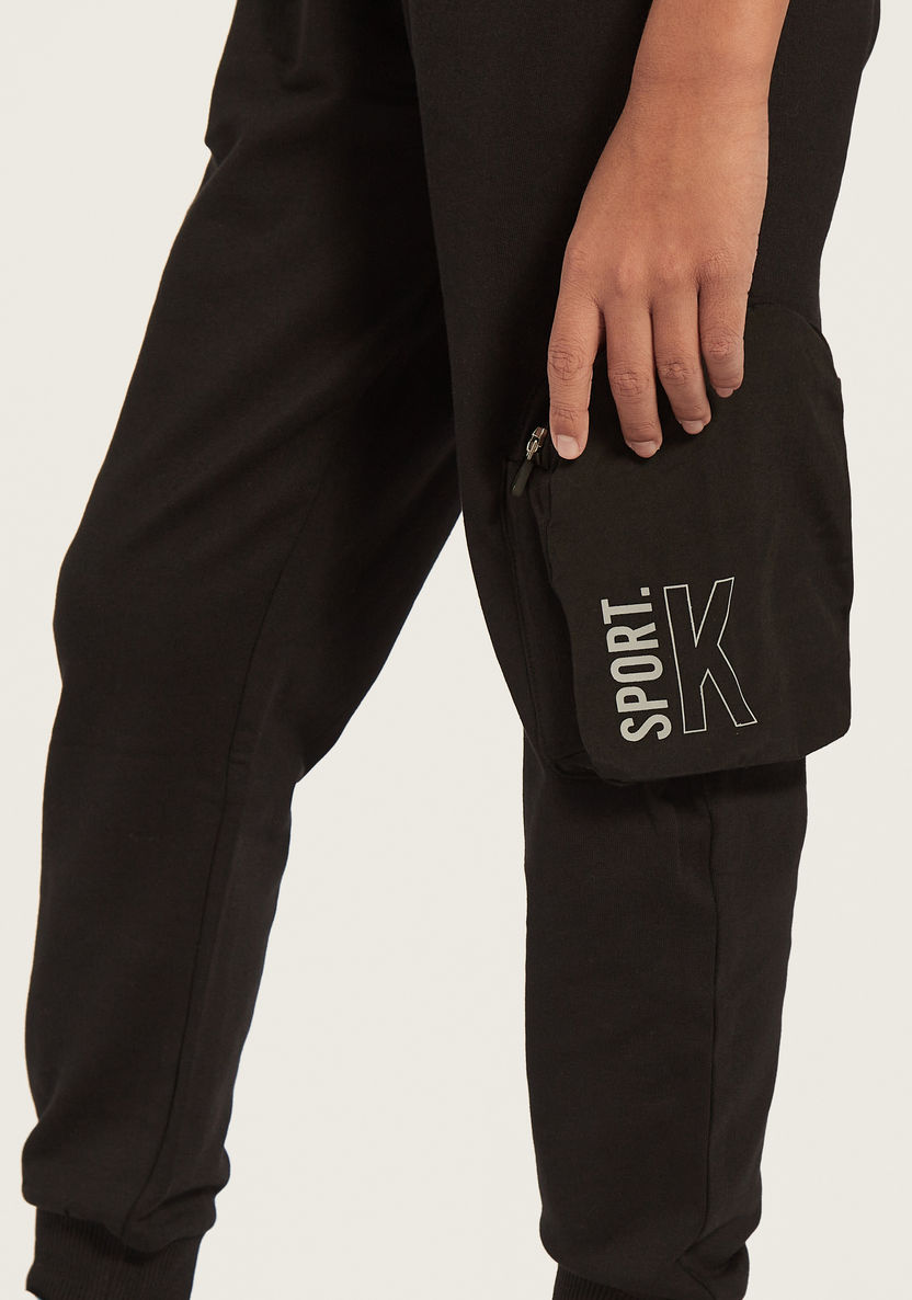 Kappa Jog Pants with Pockets and Elasticated Drawstring-Joggers-image-2