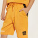 Kappa Logo Print Elasticated Shorts with Drawstring Closure and Pockets-Shorts-thumbnailMobile-2