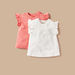 Juniors Solid Top with Ruffles - Set of 2-T Shirts-thumbnailMobile-0