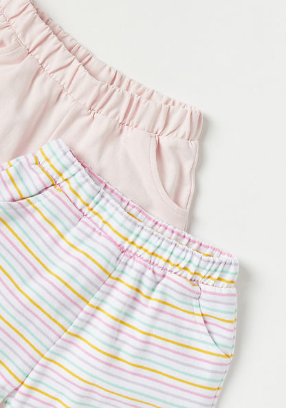 Juniors Assorted Shorts with Elasticated Waistband - Set of 2-Shorts-image-3