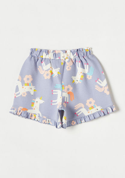 Juniors All-Over Unicorn Print Shorts-Shorts-image-3