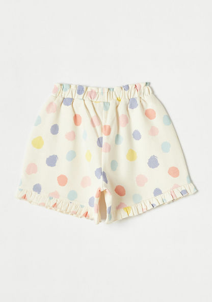 Juniors All-Over Print Shorts with Bow Detail-Shorts-image-3