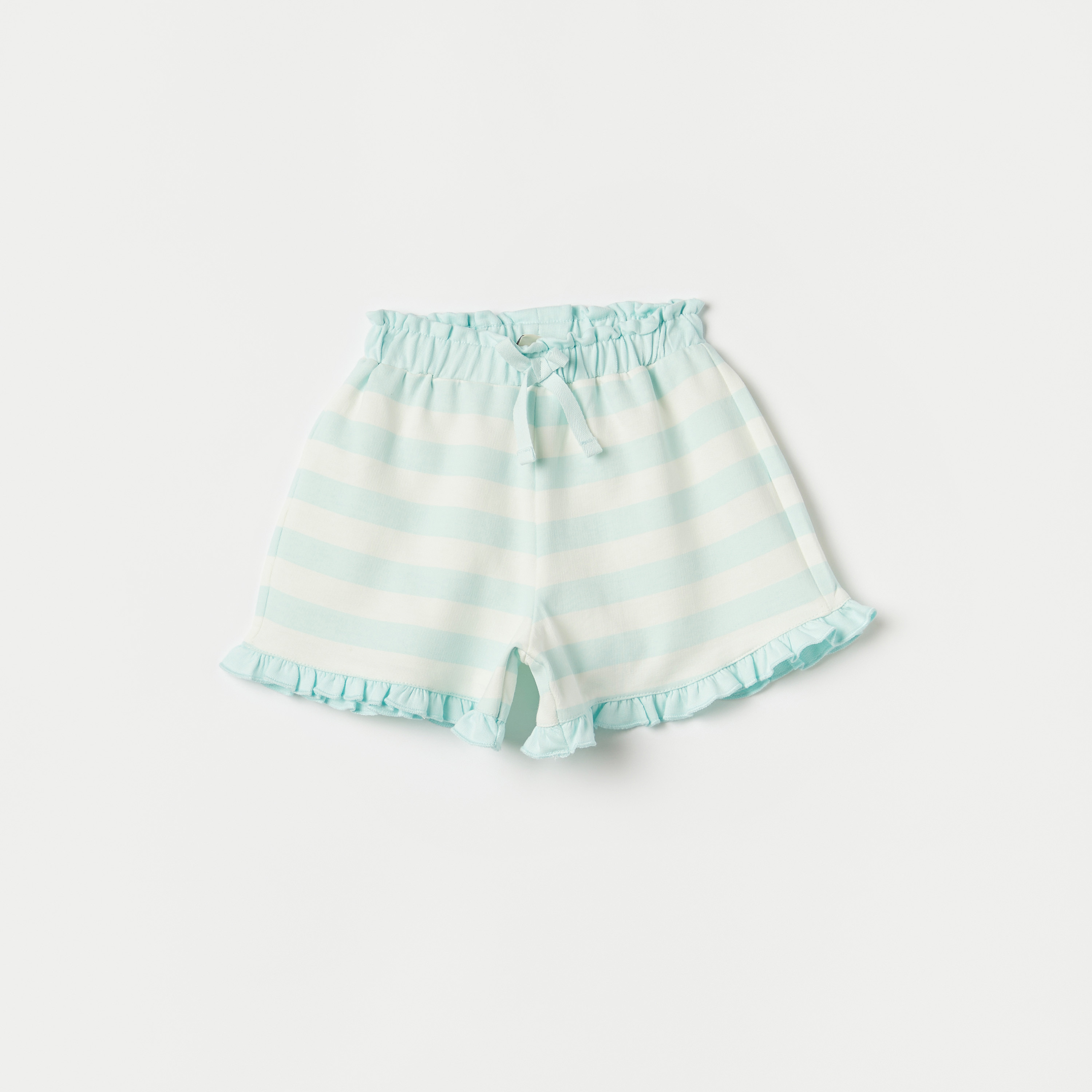 Buy Juniors Striped Shorts with Paperbag Waist Online Babyshop UAE