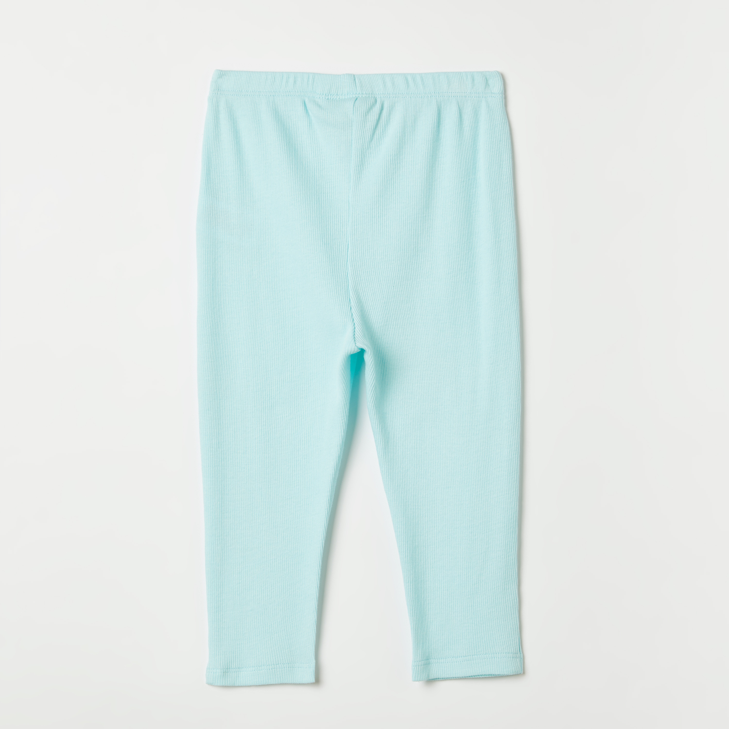 Juniors Textured Leggings with Elasticated Waistband-baby-girls-clothing-bottoms-leggings-image-4