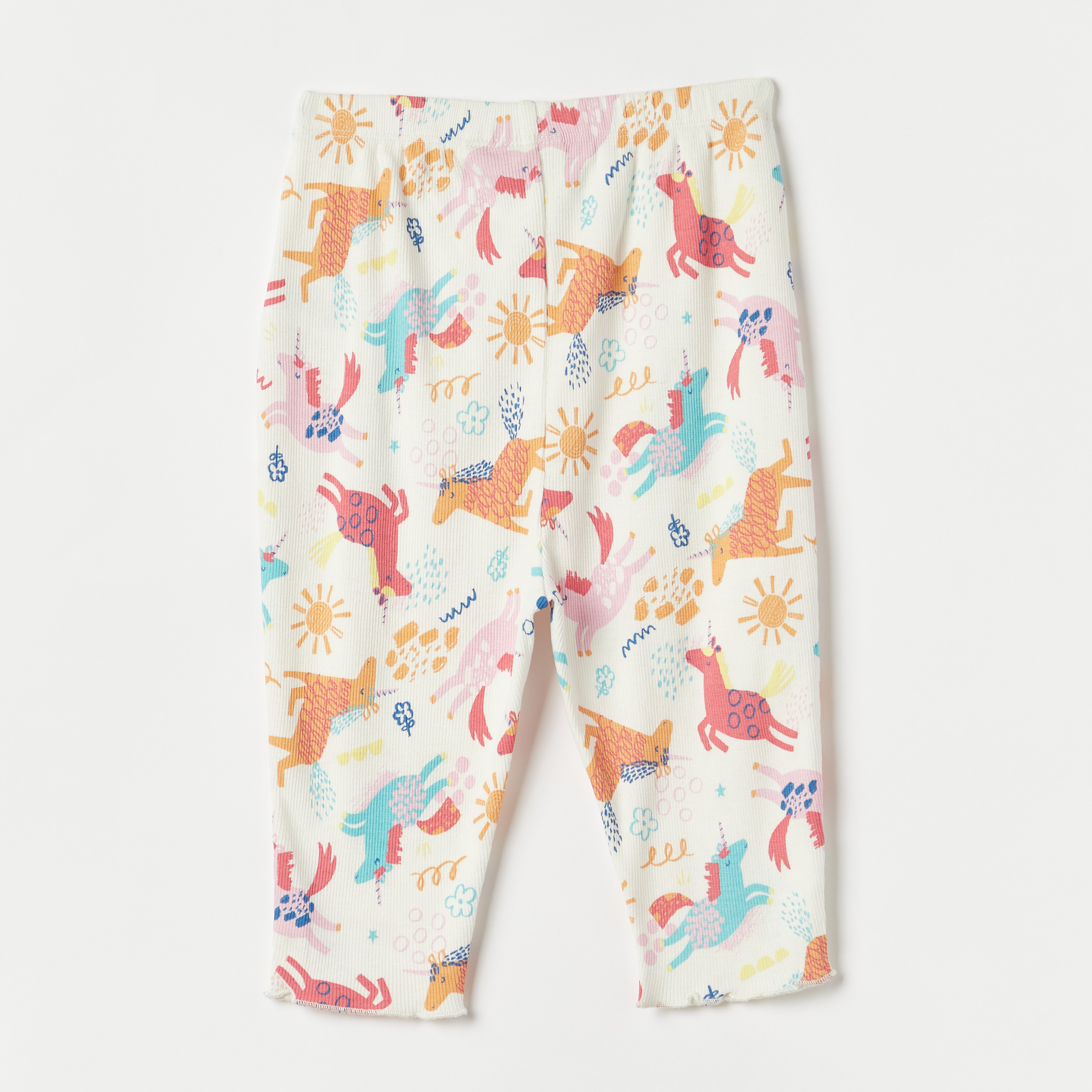 Juniors All-Over Unicorn Print Leggings with Button Detail-baby-girls-clothing-bottoms-leggings-image-4