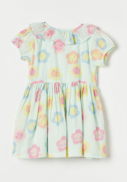 Juniors All-Over Floral Print Dress with Ruffles-Dresses%2C Gowns and Frocks-image-2