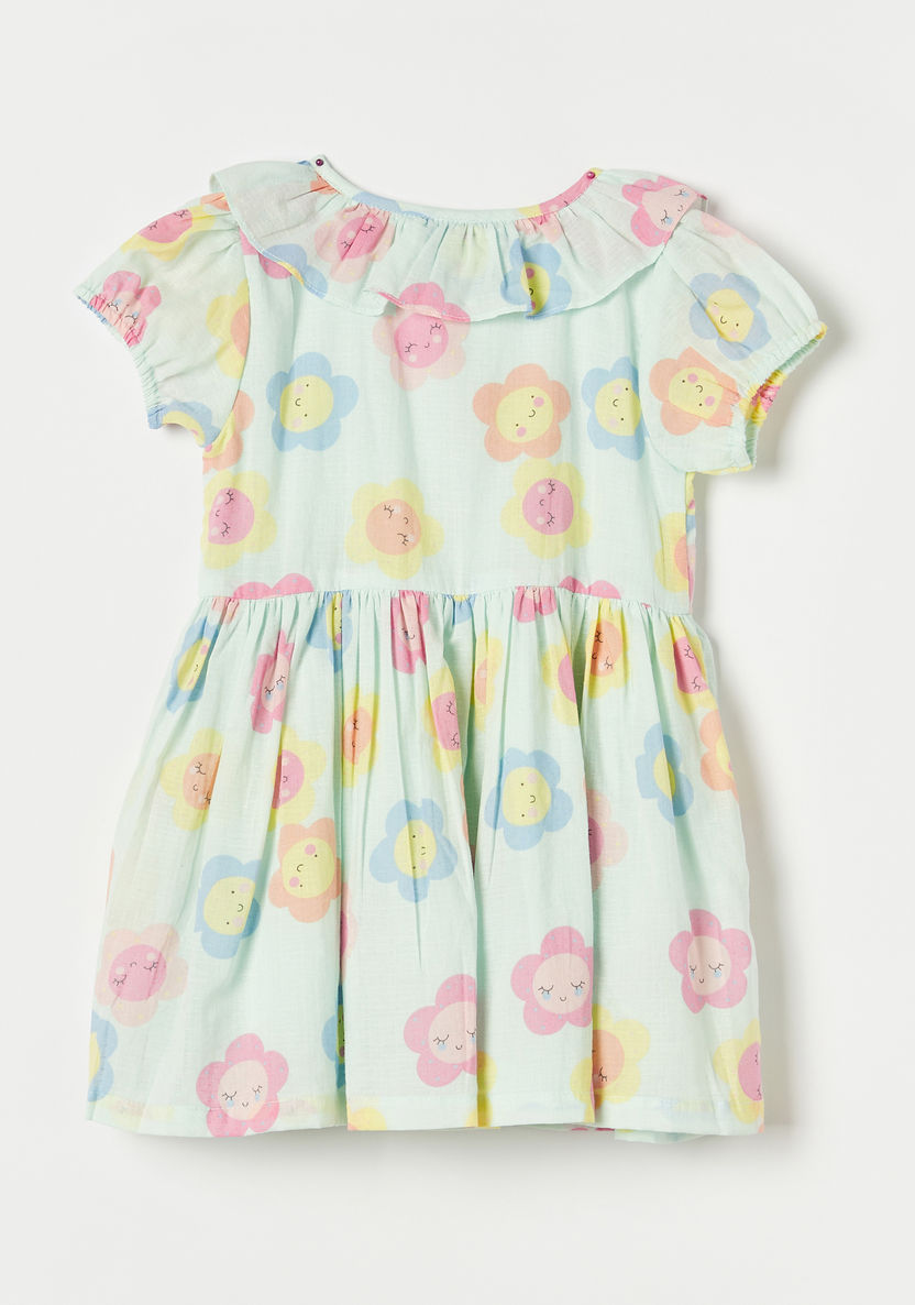 Juniors All-Over Floral Print Dress with Ruffles-Dresses, Gowns & Frocks-image-2