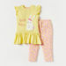 Juniors Bunny Print Top and Polka Dot Print Leggings Set-Clothes Sets-thumbnail-0